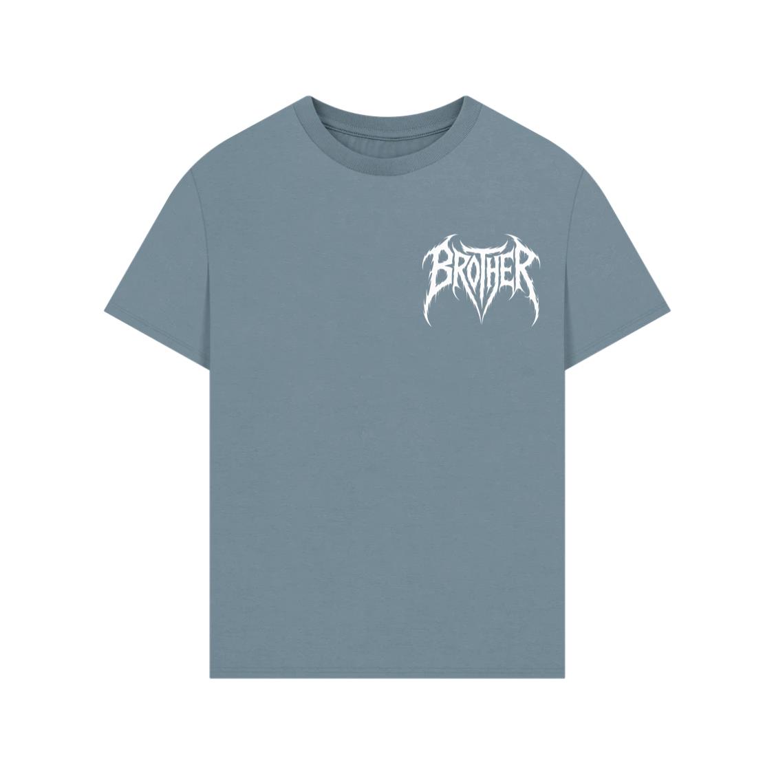Brother Gothic Typography Logo T-Shirt - Image 2