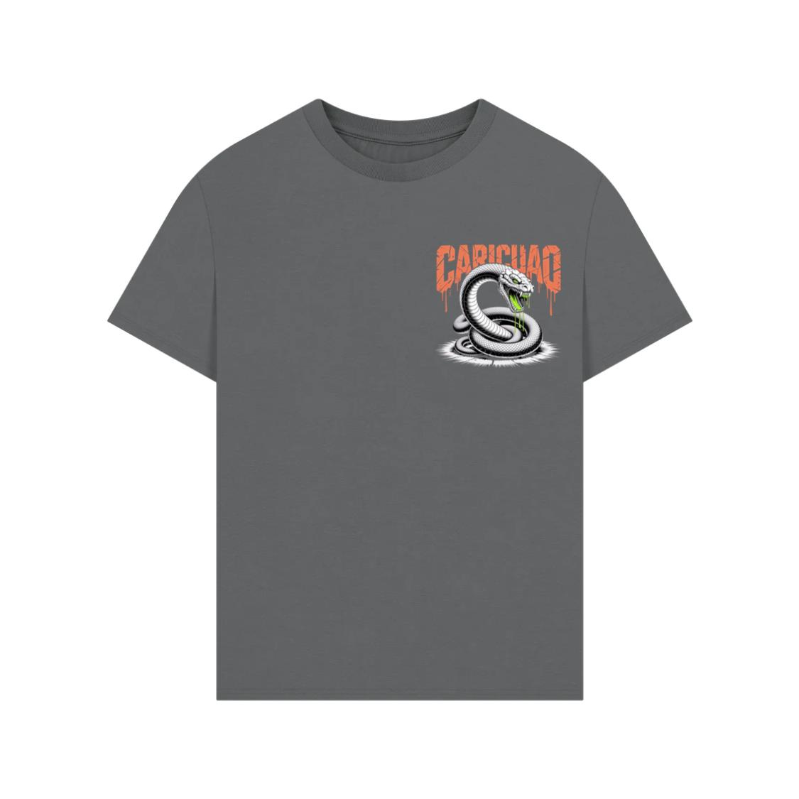 Carichao Venomous Snake with Fangs and Dripping Venom Design T-Shirt - Image 3