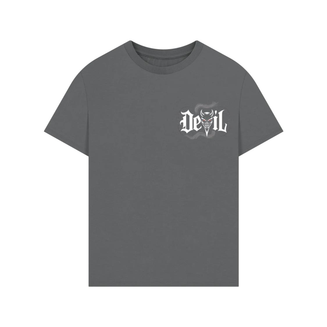 Devil Dark Gothic Face Graphic T-Shirt - Image 3
