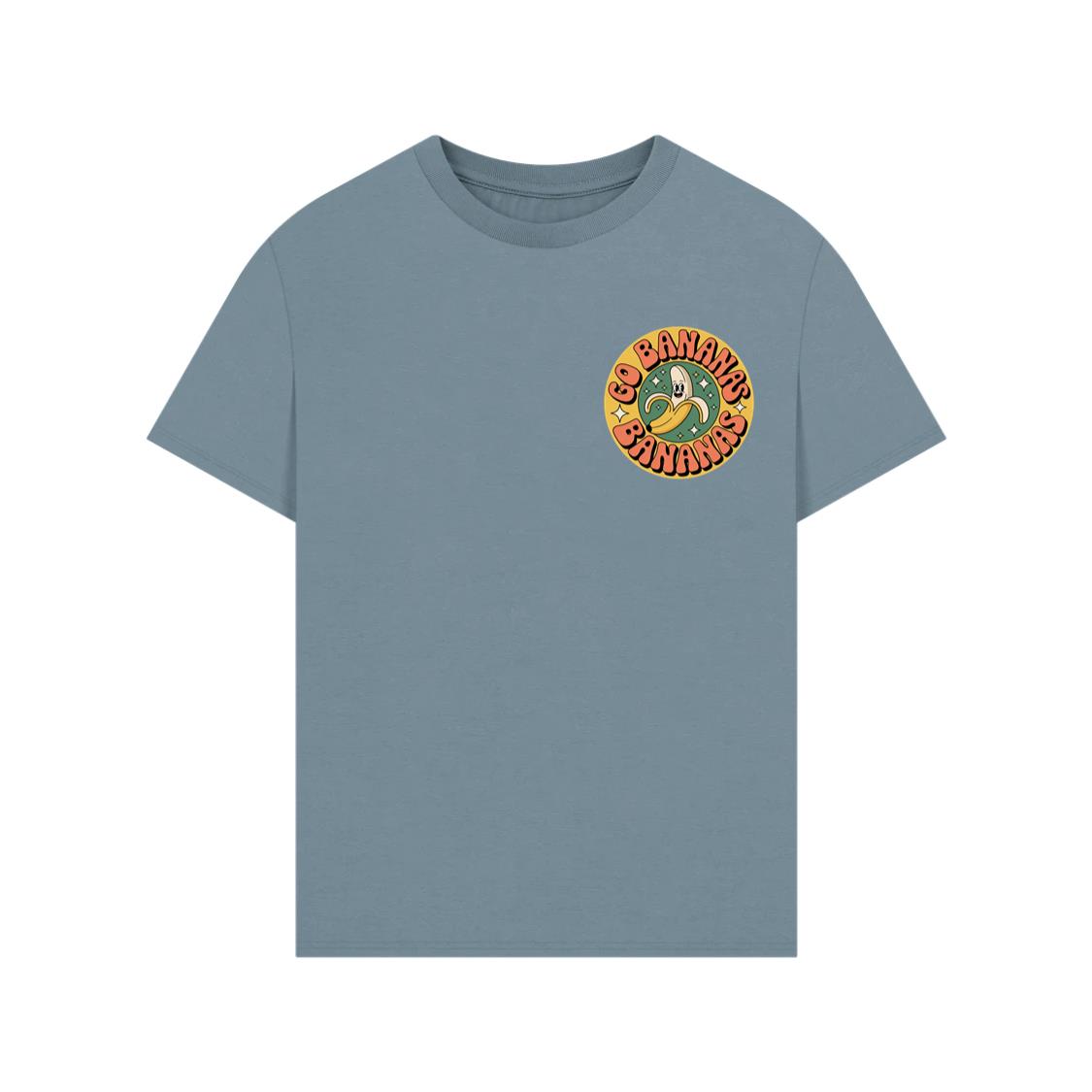 Go Bananas Cartoon Banana Artwork for Fun Retro Lifestyle Style T-Shirt - Image 2