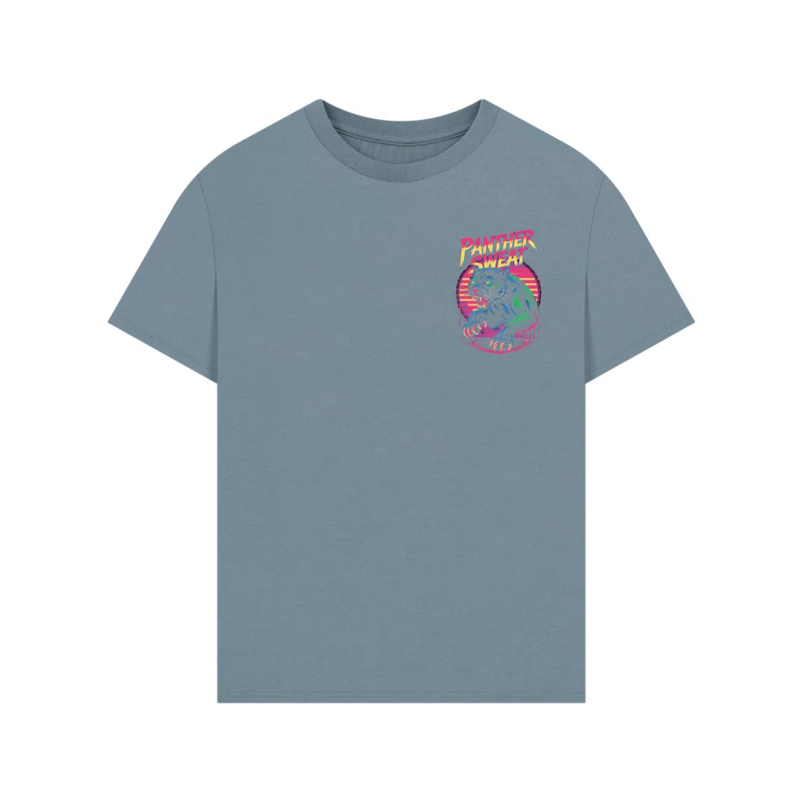 Panther Sweat Neon Panther Retro 80s Style Graphic T-Shirt - Image 2