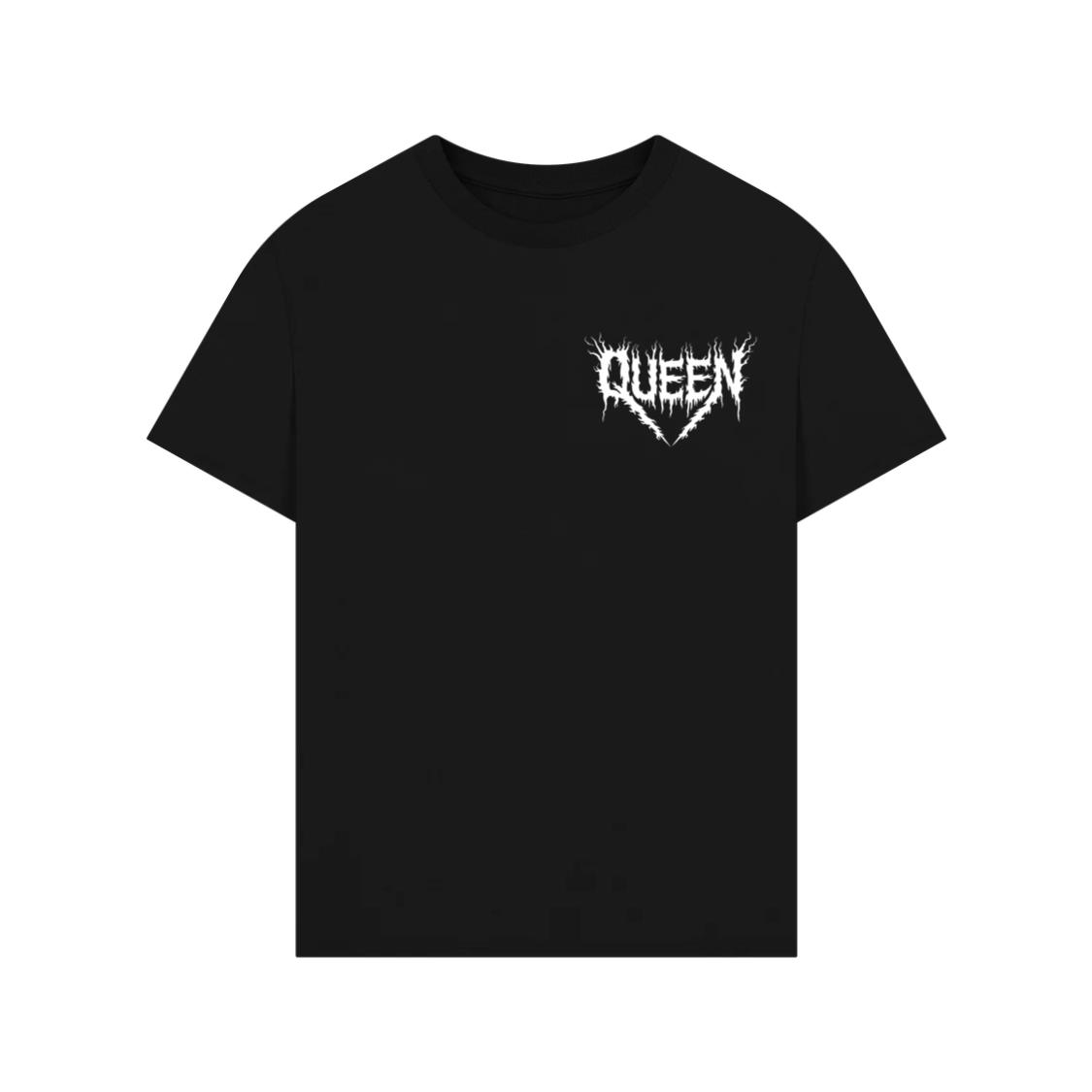 Queen Gothic Typography Design T-Shirt
