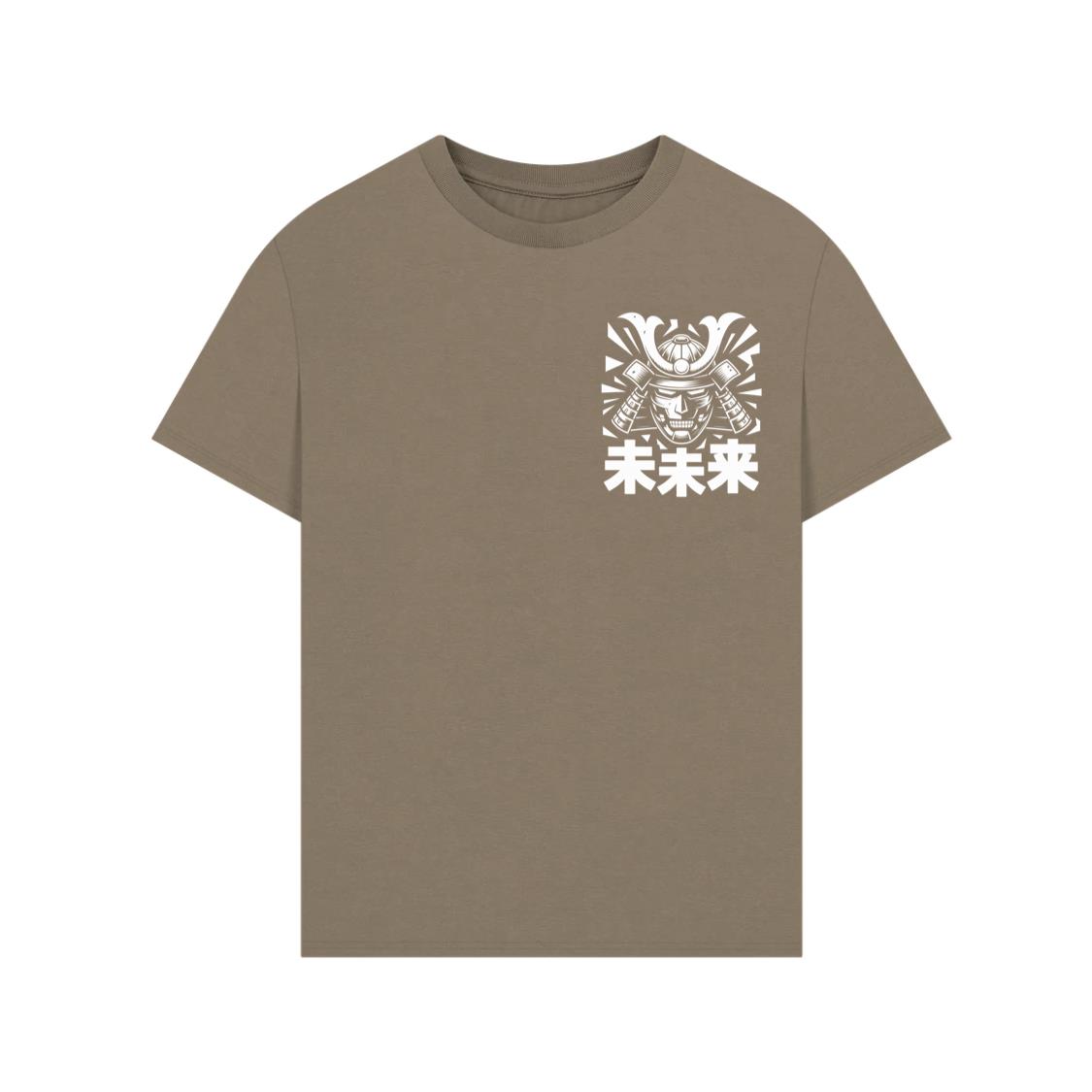 Samurai Skull with Katana Swords and Japanese Kanji Design T-Shirt - Image 4