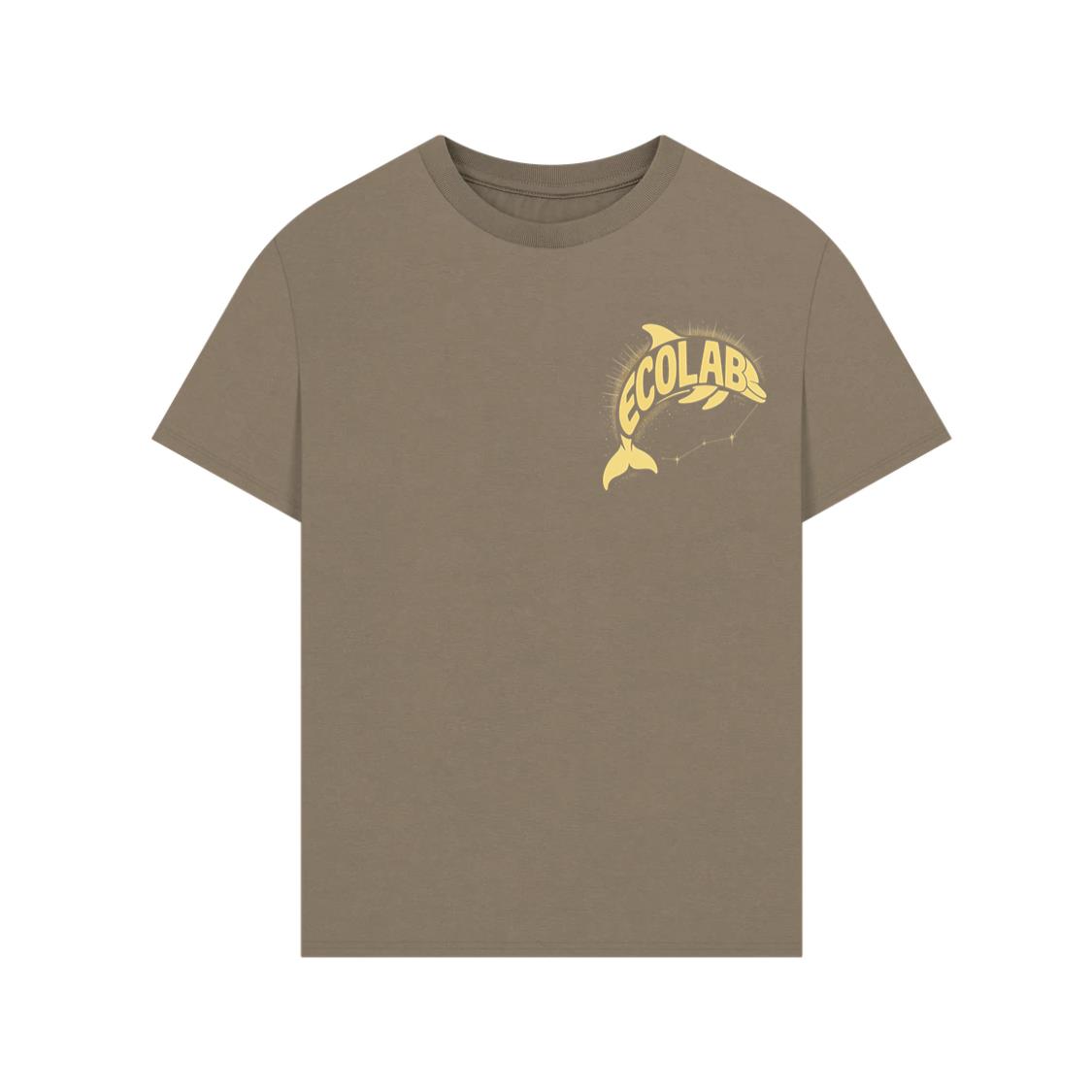 Solar Dolphin Vintage Graphic Design for Positive Energy Lovers T-Shirt - Image 4